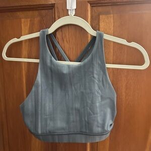 Lululemon Athletica Grey/Blue Strappy Sports Bra
